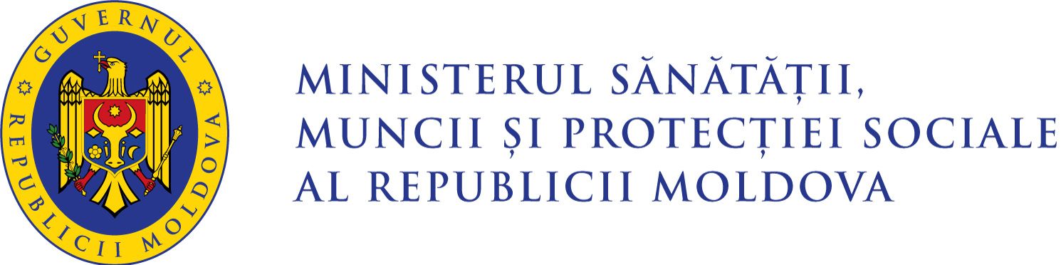 Logo Ministerul Sănătății, Muncii și Protecției Sociale